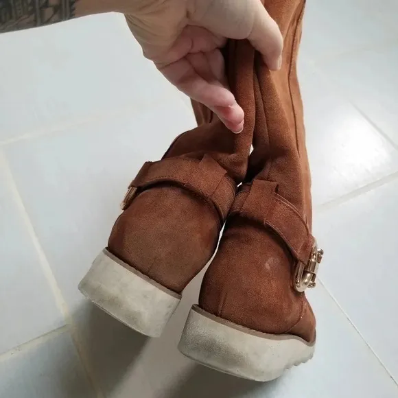 COACH Virtue Suede Boot Pull On 8