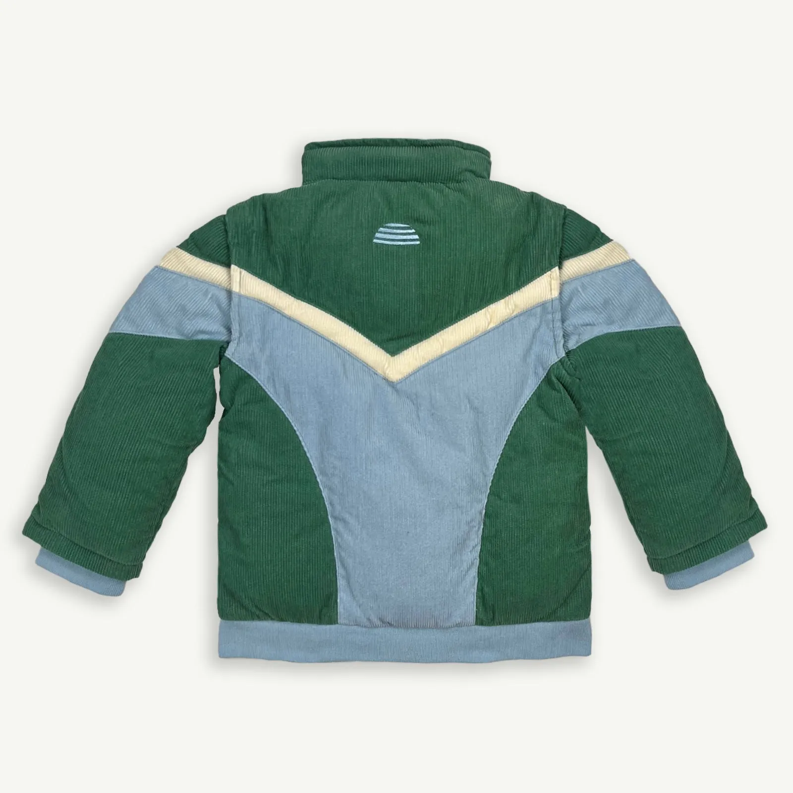 Convertible Cord Puffer Jacket - Ocean