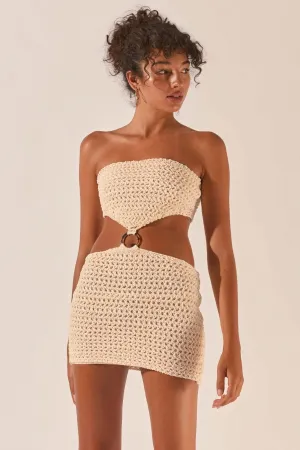 Crochet Two-Piece Set with Ring Detail