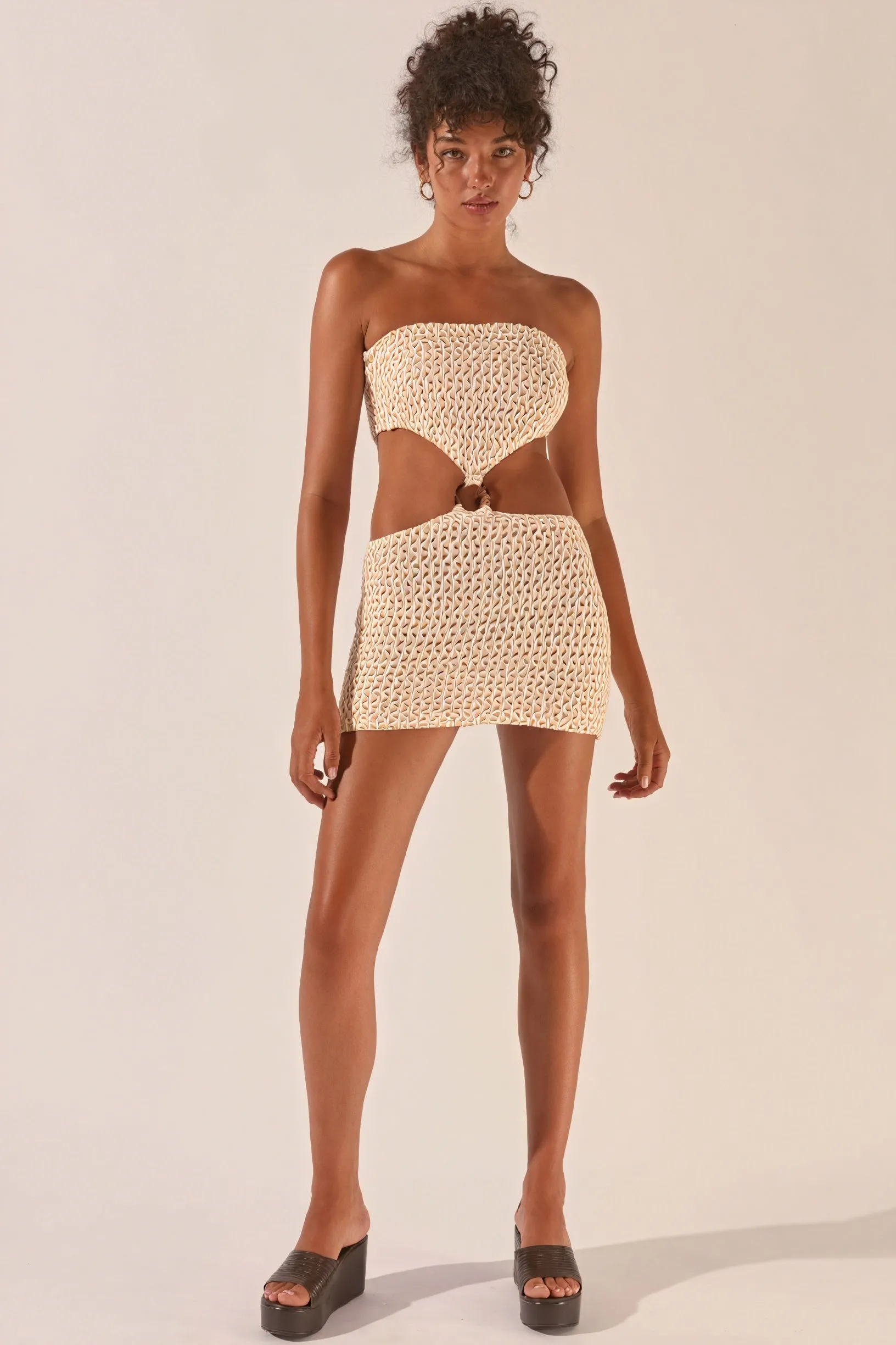Crochet Two-Piece Set with Ring Detail