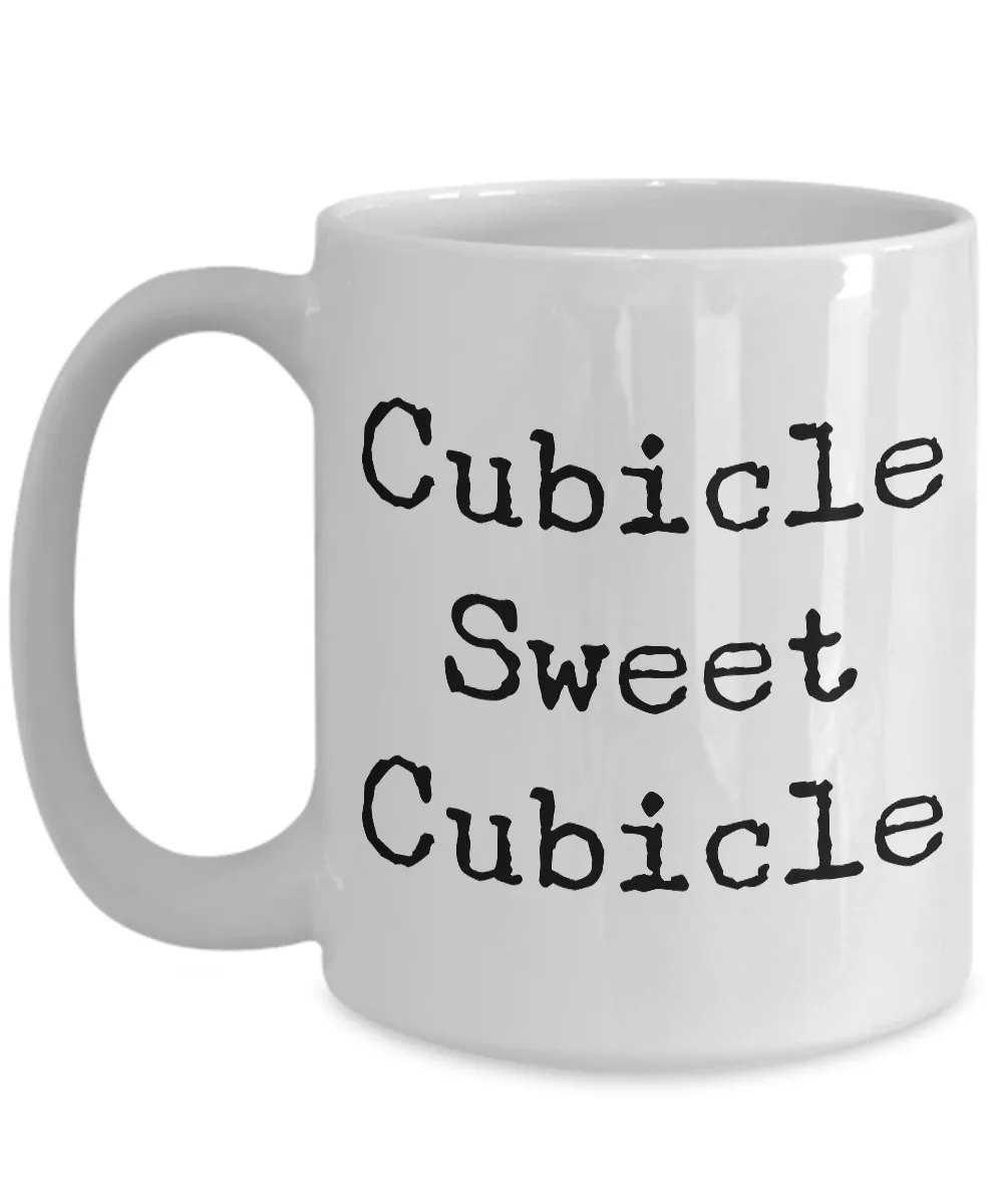Cubicle Sweet Cubicle Coffee Mug for the Office Funny Gift for Coworker