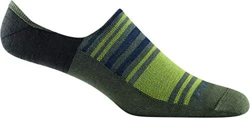 Darn Tough Mens 6057 Topless Stripe No Show Hidden Lightweight Merino Wool Socks