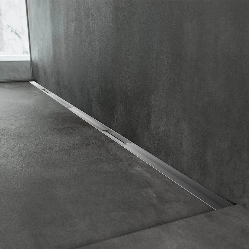 Delmar Supreme Linear Shower Drain - Floor Mount - 50" Stainless Steel/Satin
