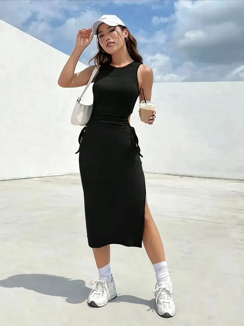 Drawstring dress-D778  | Inspanda