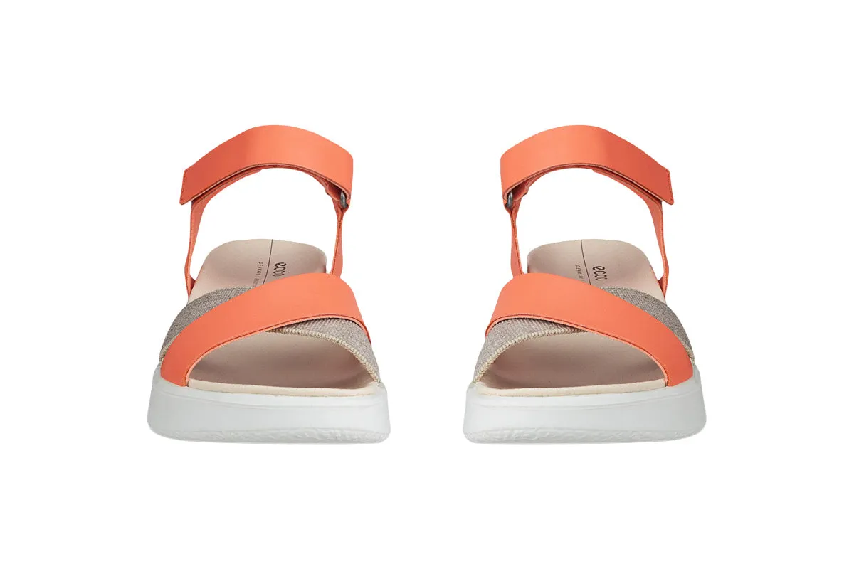 Ecco Flowt Wedge Coral Womens