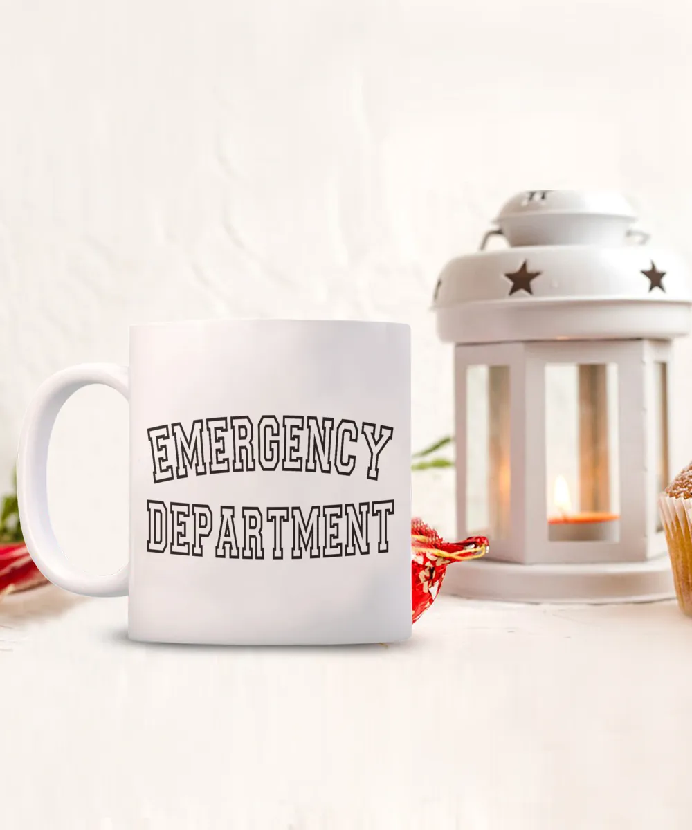 Emergency Department Mug, Emergency Room, Emergency Nurse, ER Nurse Gift, ER Nurse Coffee Cup, ED Nurse, Trauma Nurse, Emergency Medicine