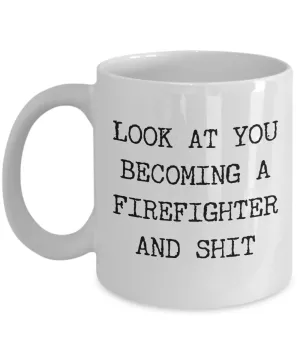 Firefighter Graduation Gifts For Men and Women Firefighter Academy Graduate Mug NFA Grad New Firefighter Funny Coffee Cup