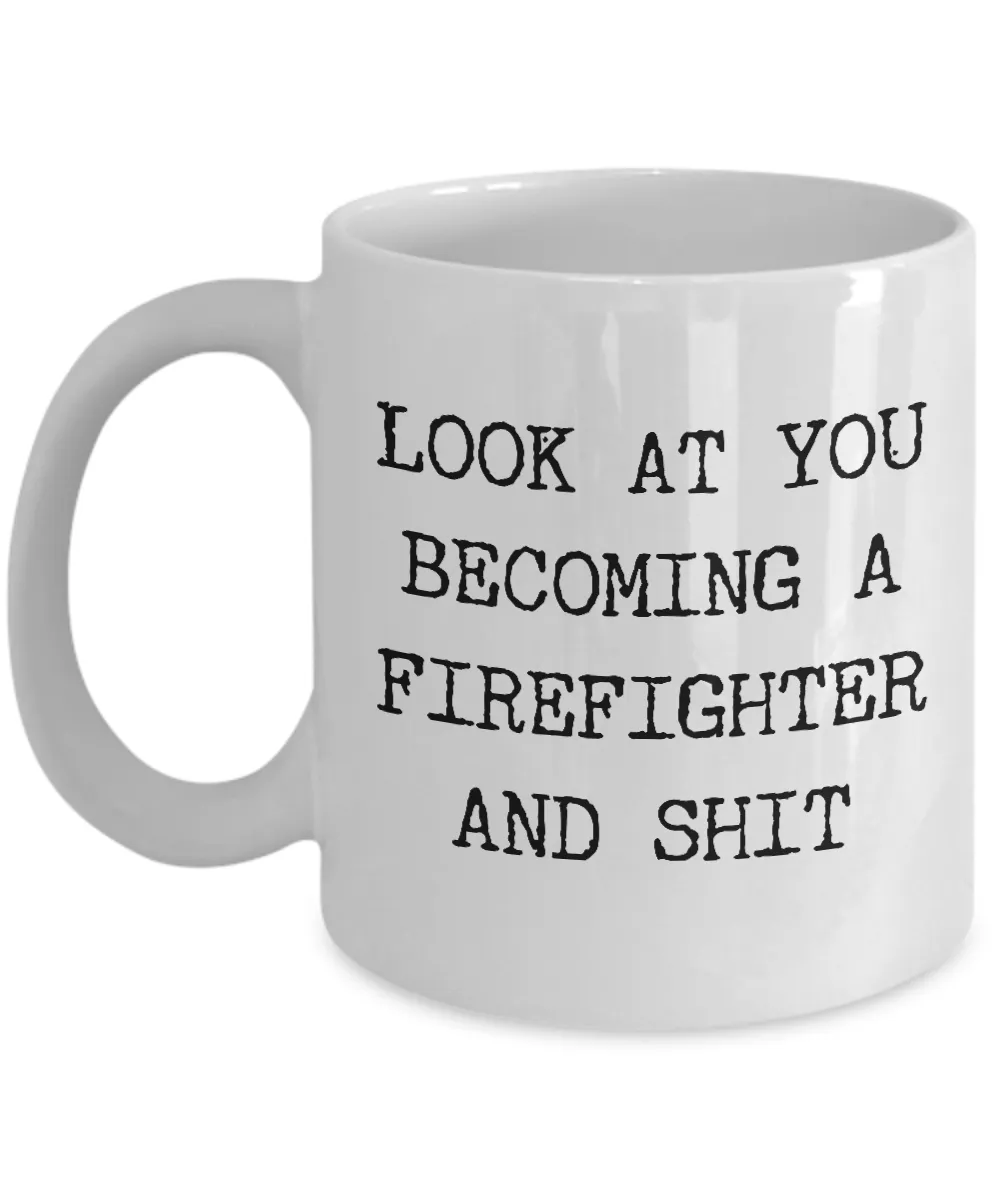 Firefighter Graduation Gifts For Men and Women Firefighter Academy Graduate Mug NFA Grad New Firefighter Funny Coffee Cup
