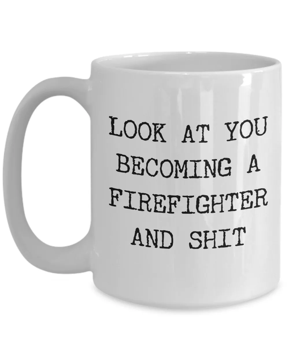 Firefighter Graduation Gifts For Men and Women Firefighter Academy Graduate Mug NFA Grad New Firefighter Funny Coffee Cup