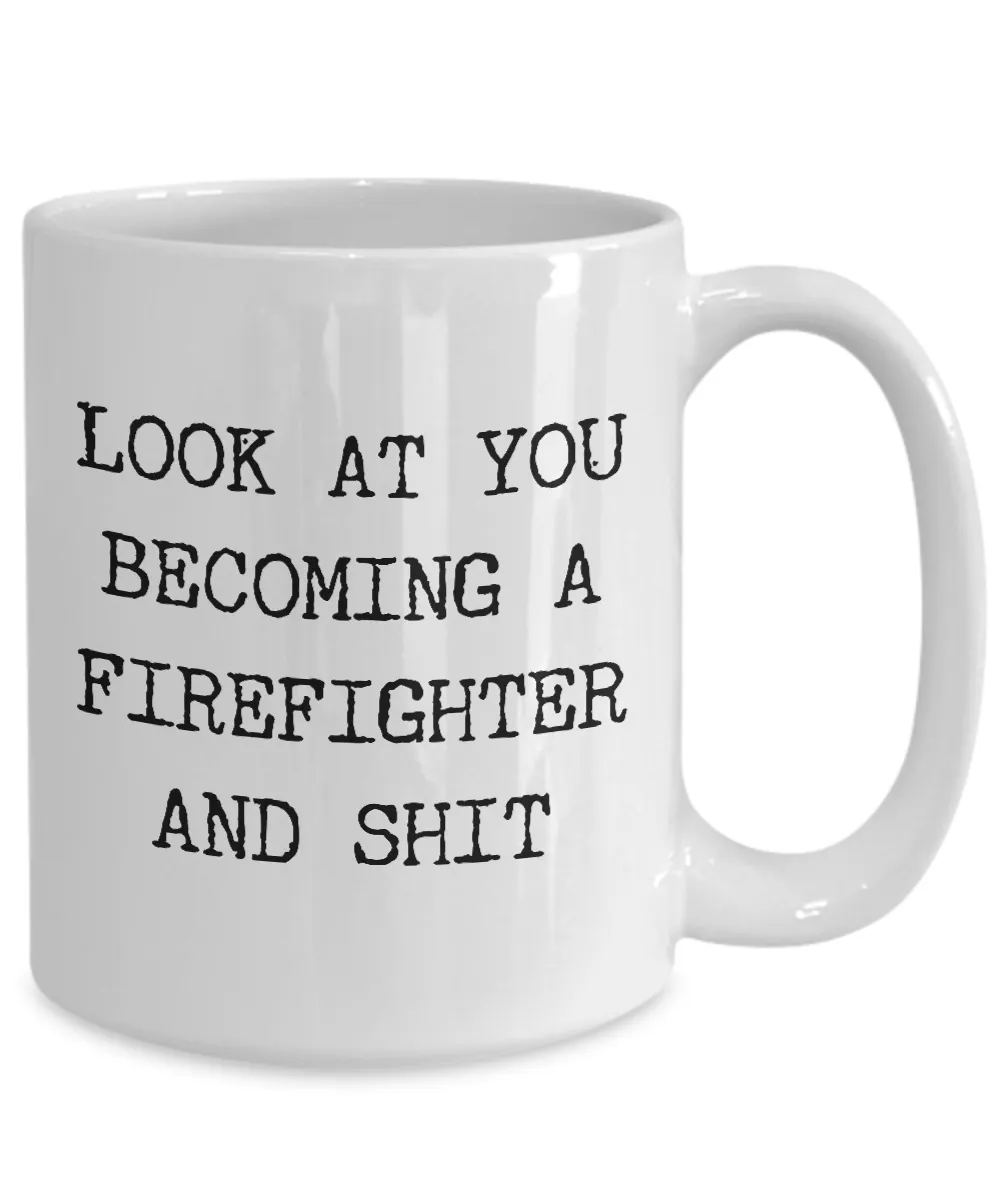 Firefighter Graduation Gifts For Men and Women Firefighter Academy Graduate Mug NFA Grad New Firefighter Funny Coffee Cup