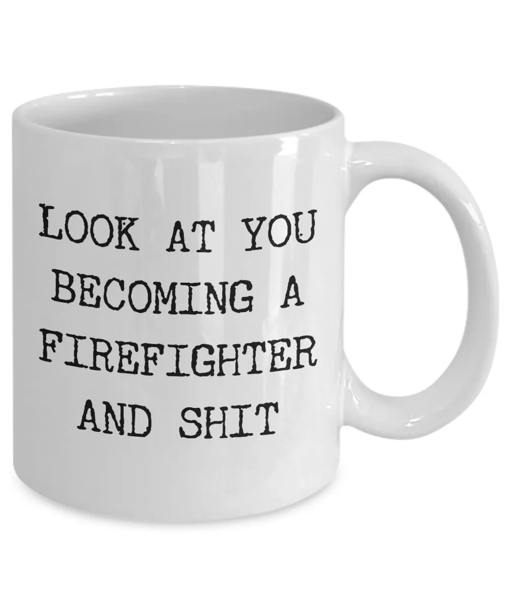Firefighter Graduation Gifts For Men and Women Firefighter Academy Graduate Mug NFA Grad New Firefighter Funny Coffee Cup