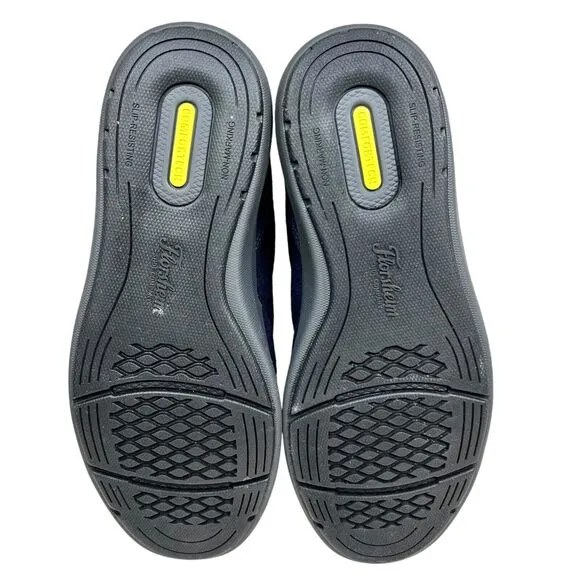Florsheim Mens Slippers‎ Java Wool Oil Water Resisting Collapsible Heel Navy 9M