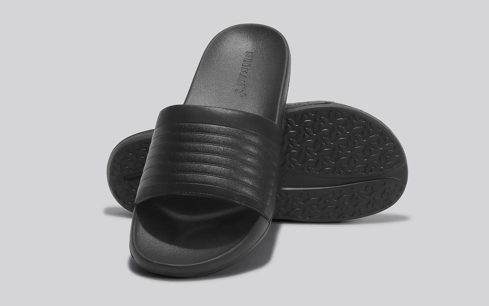FootBed Slides for Women : Black