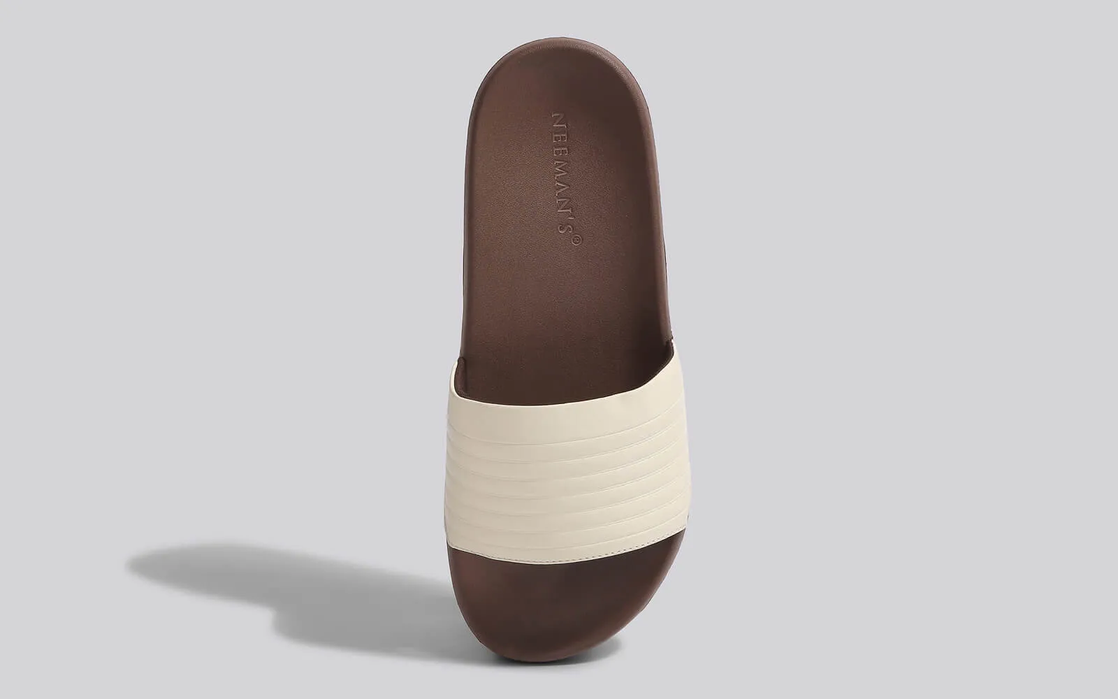 FootBed Slides for Women : Ivory Brown