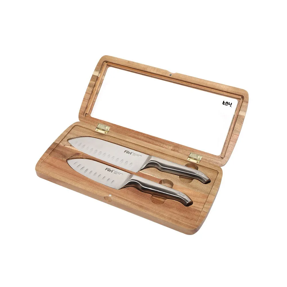 Furi Pro East / West Santoku Set 2 Piece