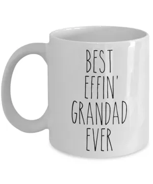 Gift For Grandad Best Effin' Grandad Ever Mug Coffee Cup Funny Coworker Gifts