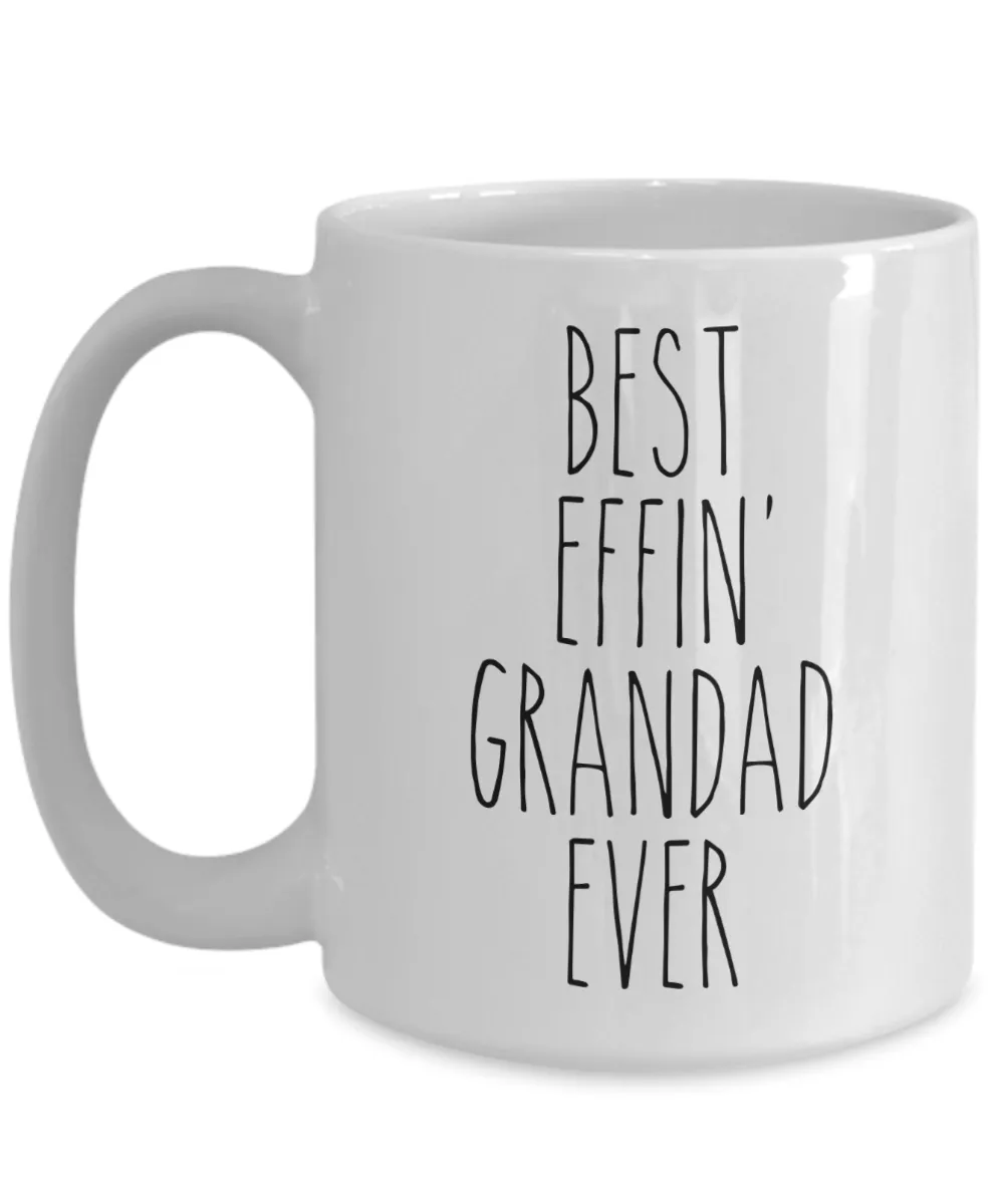 Gift For Grandad Best Effin' Grandad Ever Mug Coffee Cup Funny Coworker Gifts
