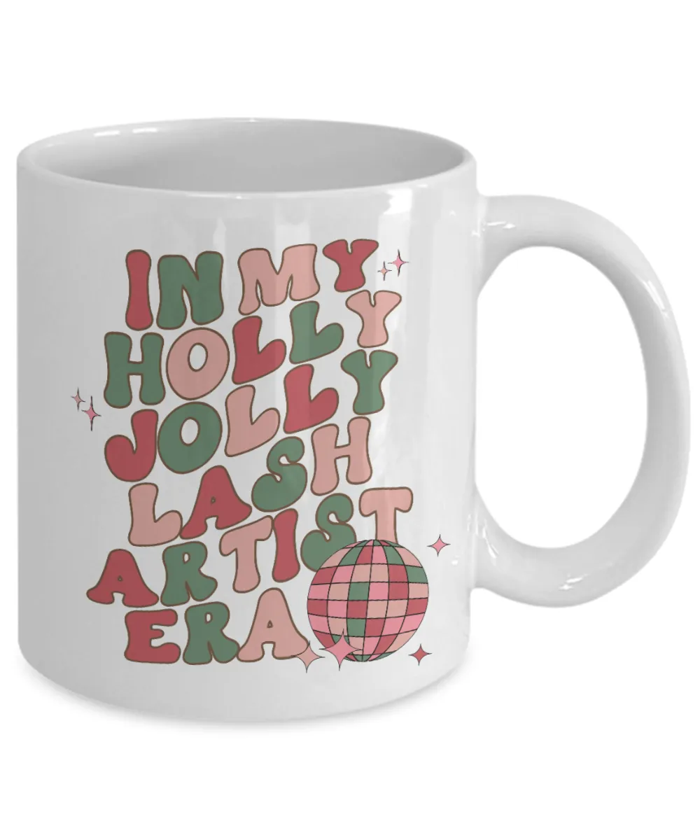 Gift For Lash Artist, Lash Technician, Lash Artist Mug, Lash Artist Gifts, Holly Jolly Era, Coffee Cup