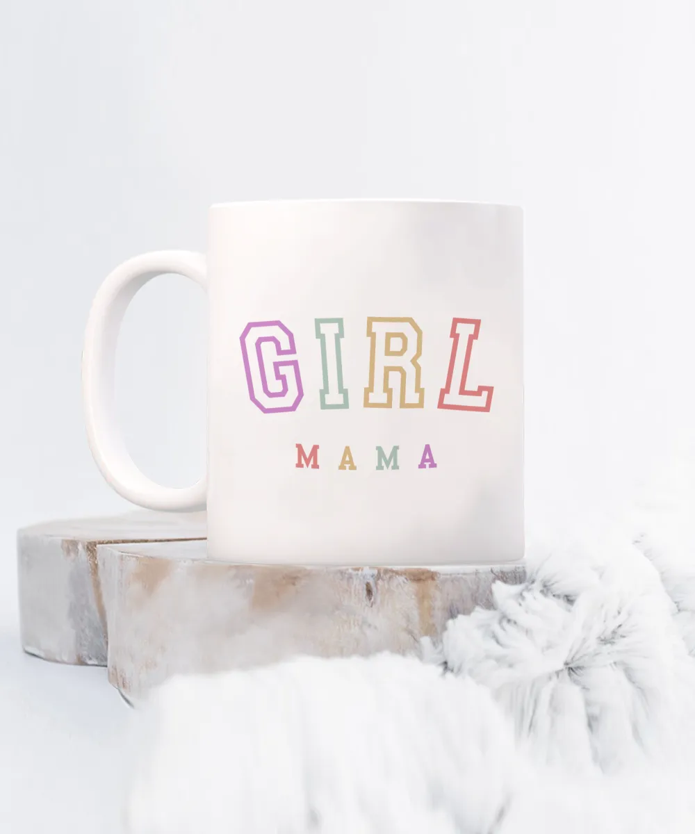Girl Mama Mug, Expectant Mom Gift, Maternity Mug, Mother's Day Gift, Pregnancy Gift, Gift for Mom From Kids, Coffee Cup