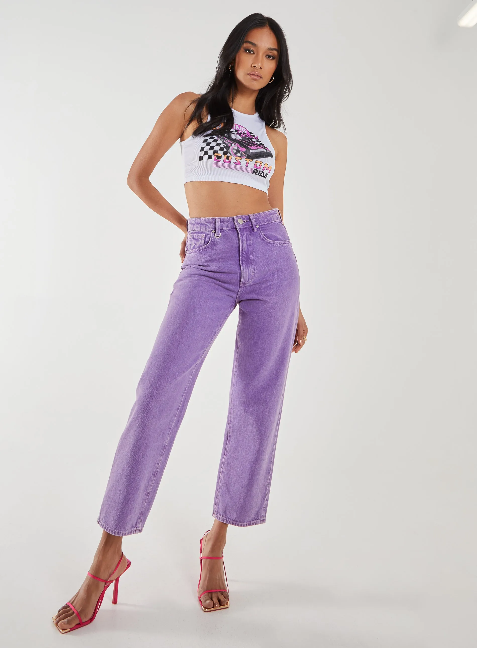 Graphic Printed Cropped Vest