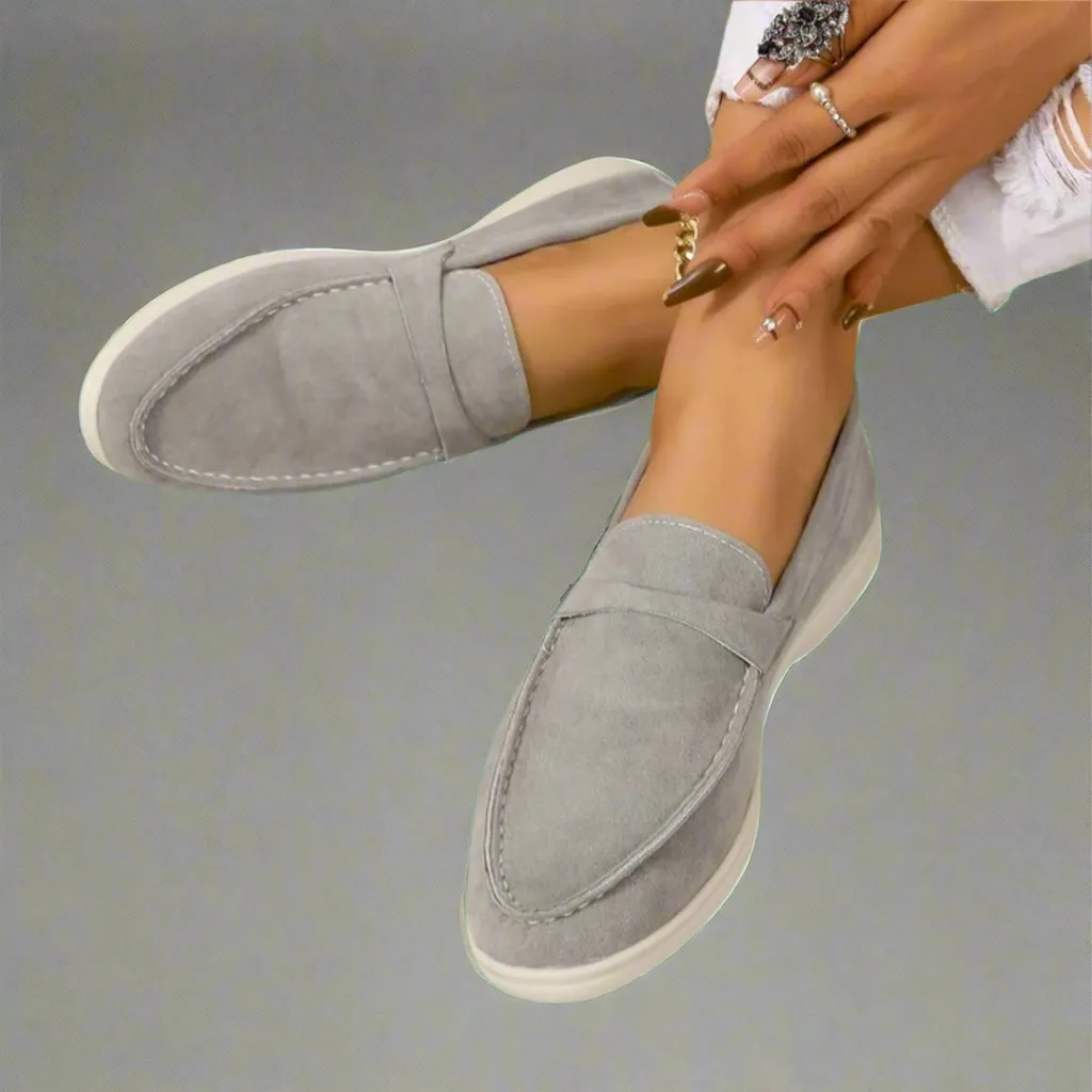 Hannah | Handmade elegant suede moccasins