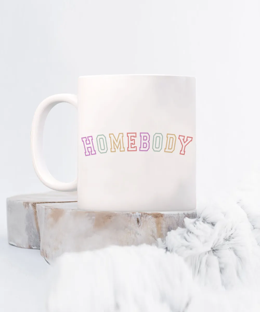 Homebody Mug, Introvert Mug, Book Lover Mug, Reading Mug, Bookish Mug, Reading Gift, Coffee Cup