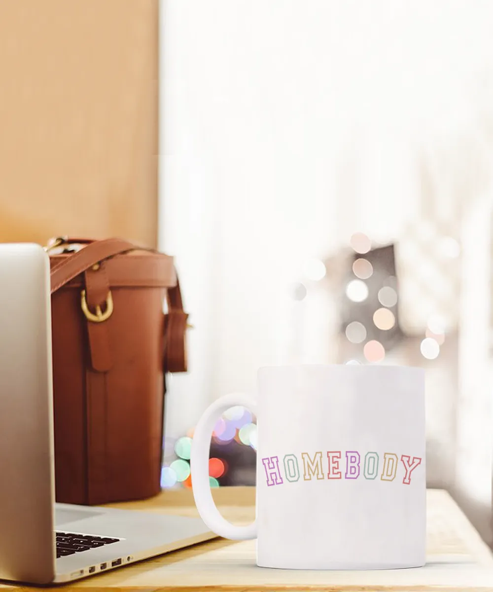 Homebody Mug, Introvert Mug, Book Lover Mug, Reading Mug, Bookish Mug, Reading Gift, Coffee Cup