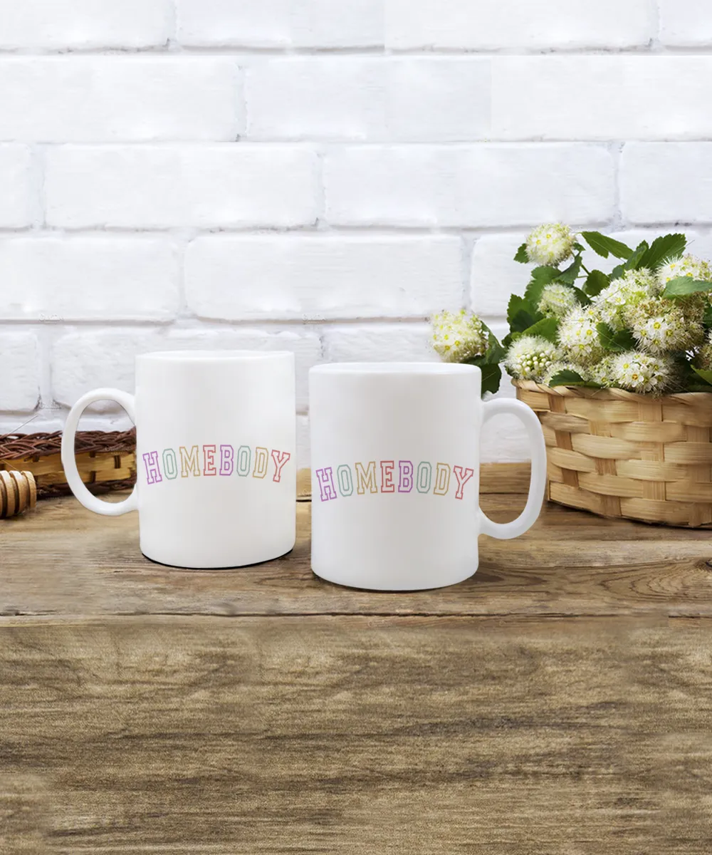 Homebody Mug, Introvert Mug, Book Lover Mug, Reading Mug, Bookish Mug, Reading Gift, Coffee Cup