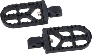 Joker Machine 08-56-7B Adjustable Serrated Long Footpegs - Black Anodized