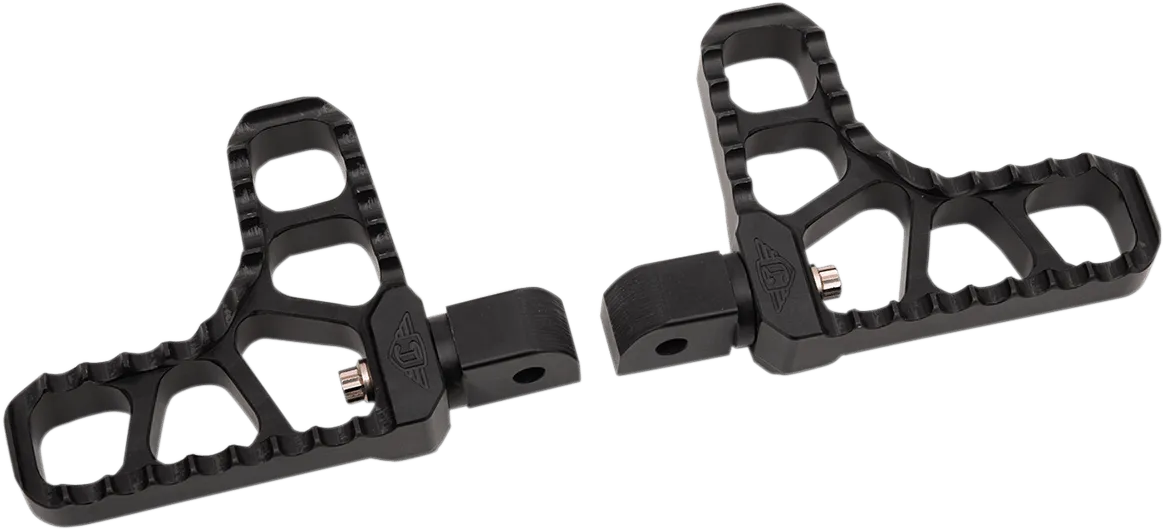 Joker Machine 08-62-7B Adjustable Serrated Heel Footpegs - Black anodized