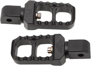Joker Machine 08-642-7B Adjustable Serrated Long Footpegs - Black Anodized