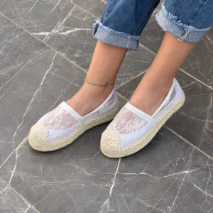 Lace Whisper Slipons
