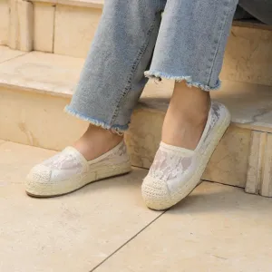 Lace Whisper Slipons