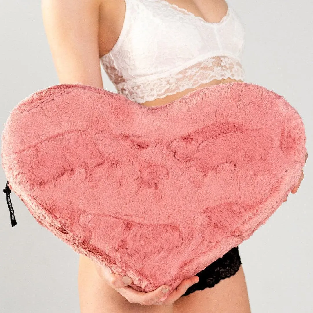 Liberator Faux Fur Heart Wedge Sex Positioning Pillow - Pink