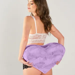 Liberator Faux Fur Heart Wedge Sex Positioning Pillow - Purple