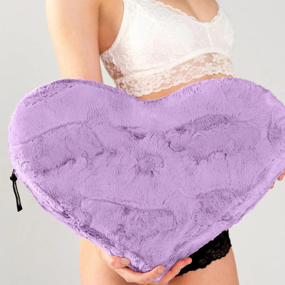 Liberator Faux Fur Heart Wedge Sex Positioning Pillow - Purple