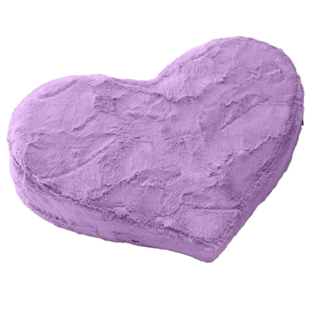 Liberator Faux Fur Heart Wedge Sex Positioning Pillow - Purple