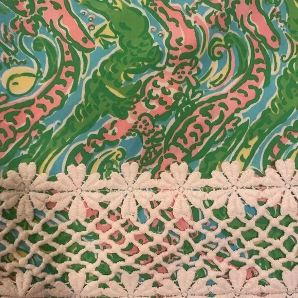 💗🐊Lilly Pulitzer Chomp Chomp Skirt 6 EUC 💗🐊