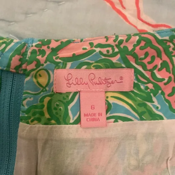 💗🐊Lilly Pulitzer Chomp Chomp Skirt 6 EUC 💗🐊