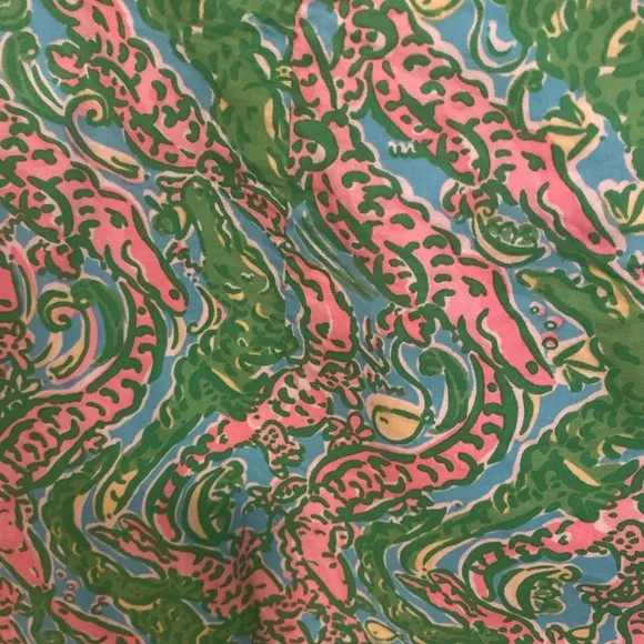 💗🐊Lilly Pulitzer Chomp Chomp Skirt 6 EUC 💗🐊