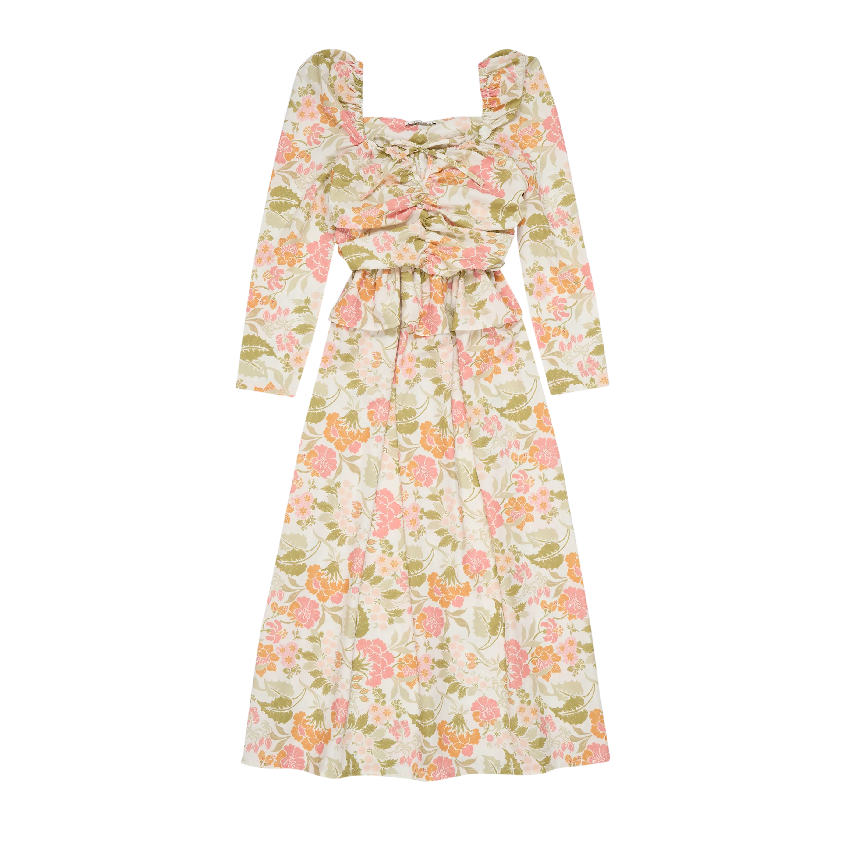 MAMA Rafaella Ruched Floral Dress