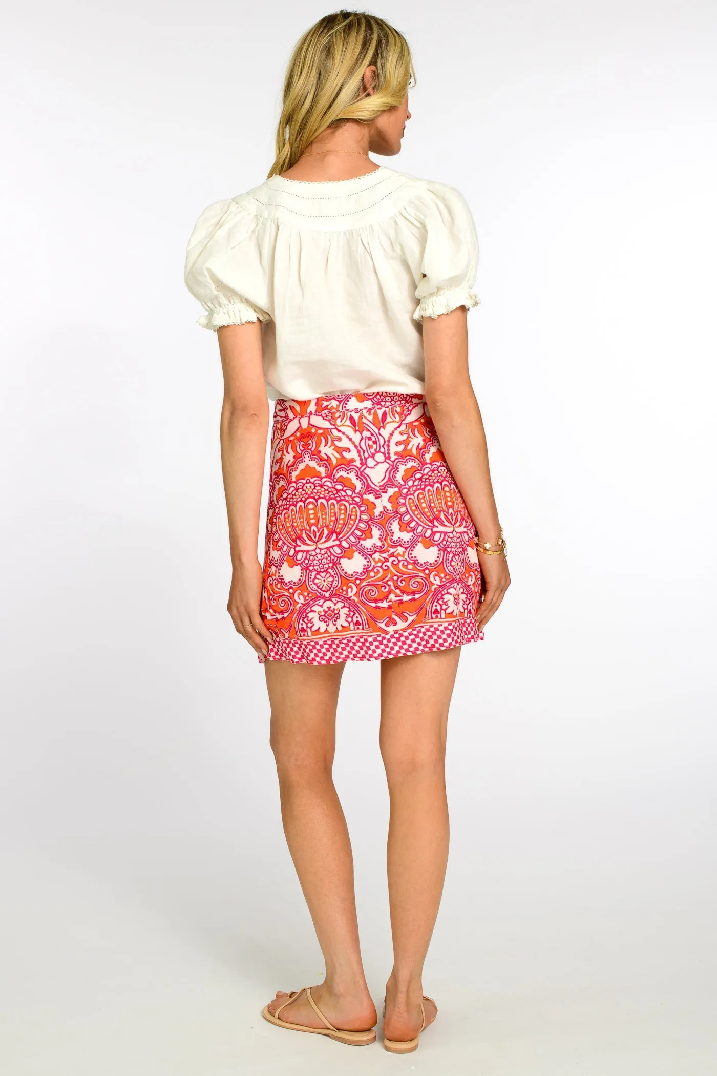 Maria Skirt in Damask Pink by Elizabeth James the Label
