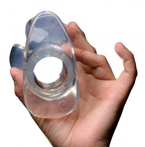 Master Series - Clawed - Spreidende Buttplug - Transparant