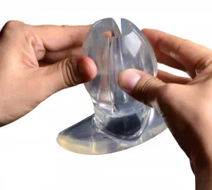 Master Series - Clawed - Spreidende Buttplug - Transparant