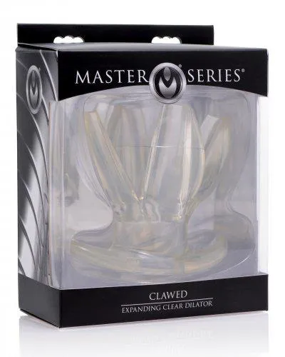 Master Series - Clawed - Spreidende Buttplug - Transparant