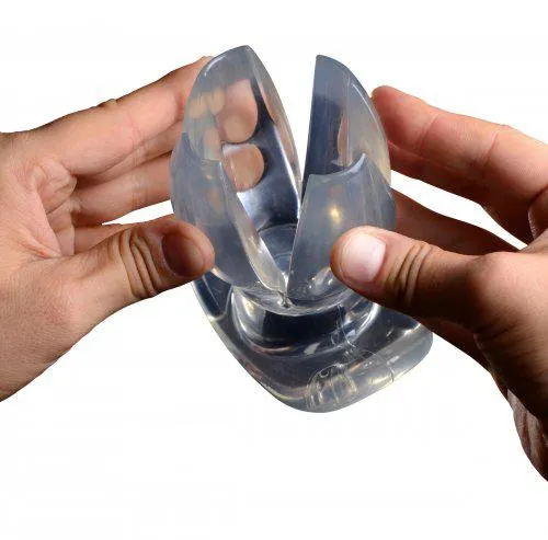 Master Series - Clawed - Spreidende Buttplug - Transparant