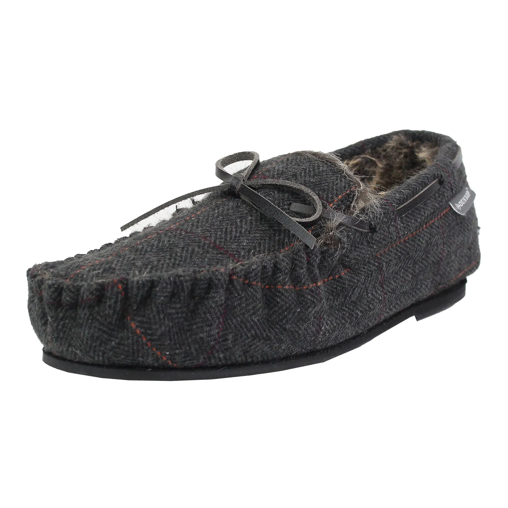 Mens Moccasin Slippers with Memory Foam