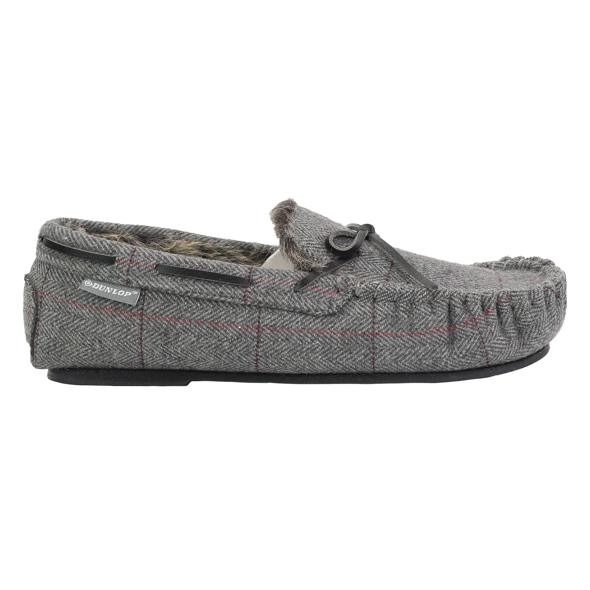 Mens Moccasin Slippers with Memory Foam