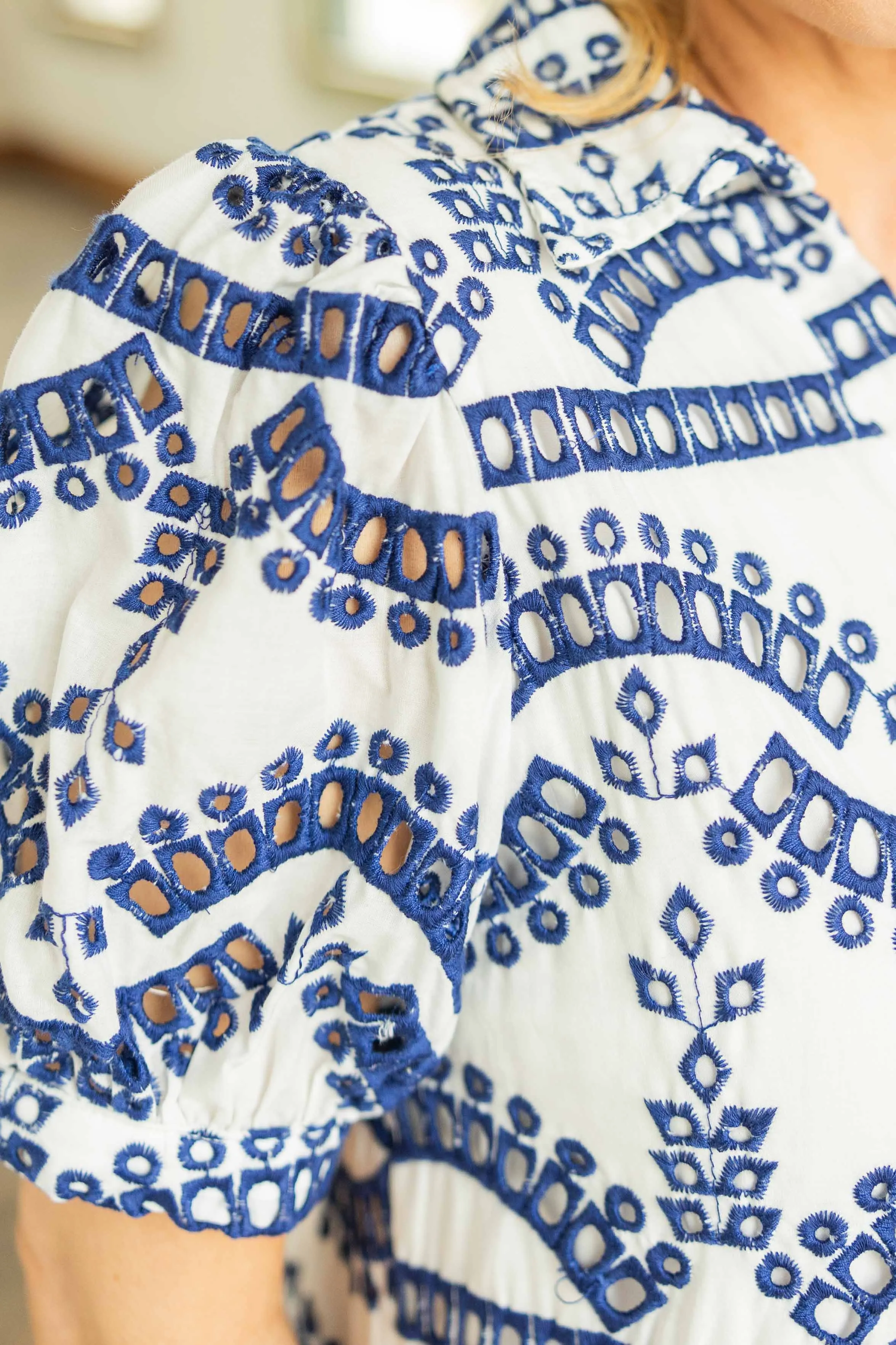 MILLIE EYELET MINI DRESS