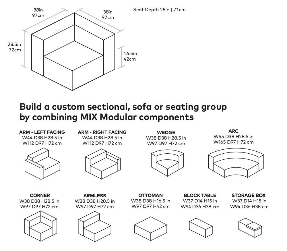 Mix Modular Corner Chair